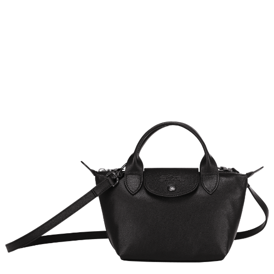 Image sur LONGCHAMP - Le Pliage cuir XS noir