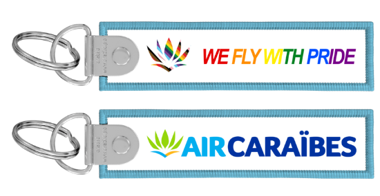 Image sur AIR CARAÏBES - Porte-clés flamme Pride