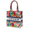 Image sur AIR CARAIBES - Sac Cabas Coton et Pochette Fly me to the sun - Design 7 couleurs