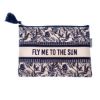 Image sur AIR CARAIBES - Sac Cabas Coton et Pochette Fly me to the sun - Design 2 couleurs