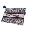 Image sur AIR CARAIBES - Sac Cabas Coton et Pochette Fly me to the sun - Design 2 couleurs