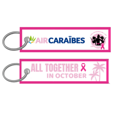 Image de Air Caraïbes - Porte-clés flamme Octobre Rose