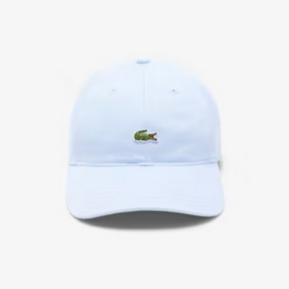Image de LACOSTE - Casquette en twill de coton unisexe - Bleu 